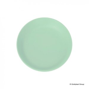 Plastikowy talerzyk mały zielony, średnica 21 cm 65 szt
