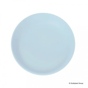 Plastikowy talerz średni niebieski średnica 24,5 cm 60 szt