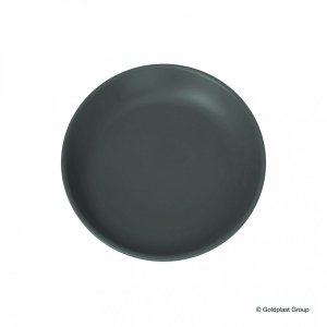 Plastikowy talerzyk mały grafitowy, średnica 21 cm 65 szt