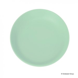 Plastikowy talerz duży zielony średnica 27,5 cm 65 szt