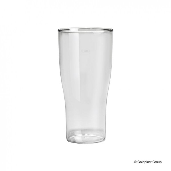 Plastikowa szklanka do piwa z cechą 0,4l. 80 szt