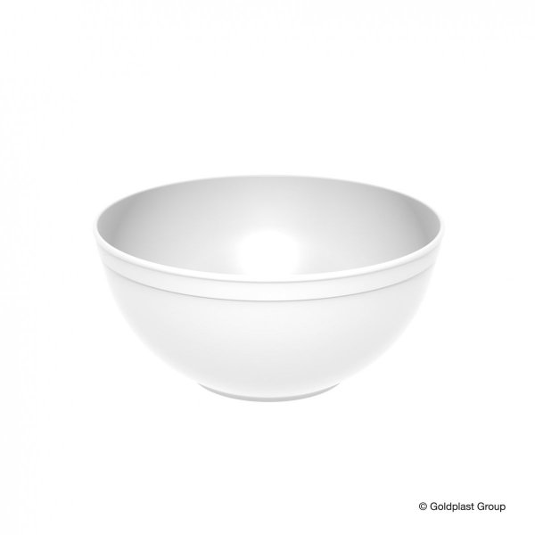 Plastikowa miska mała biała, średnica 20 cm/ 2l 12 szt