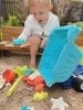 WOOPIE Zestaw do Piasku z Ciężarowką 52 cm XXL  i Foremkami 20 el.