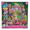 Lalka Steffi i Evi Love Przejażdżka na rowerze Simba