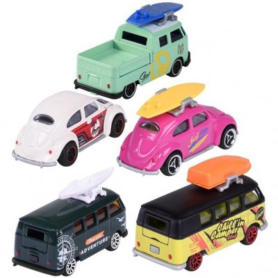 MAJORETTE Zestaw Samochodów Volkswagen Beetle 5szt