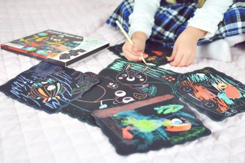 WOOPIE ART&FUN Zestaw Kreatywny Wydrapywanki dla Dzieci 7 el.