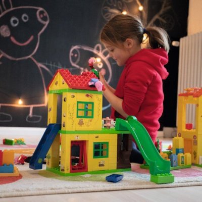 BIG Klocki Bloxx Świnka Peppa Plac Zabaw 75 elementów