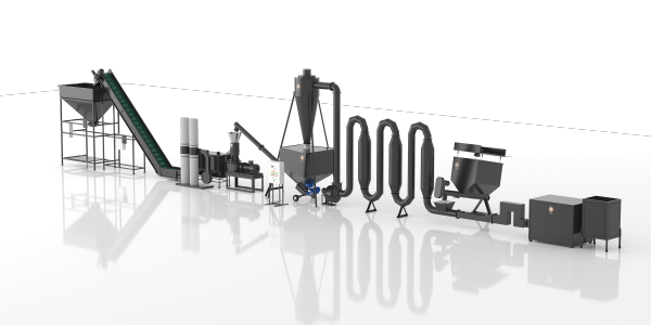 Linia do produkcji peletu DGL-6000  500-700kg z suszarnia 