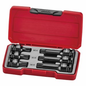 6-elementowy zestaw nasadek udarowych Spline z chwytem 1/2 Teng Tools T9206