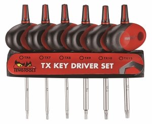 Zestaw wkrętaków precyzyjnych Torx Teng Tools MDM706TXT