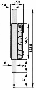Czujnik elektroniczny 12,5mm