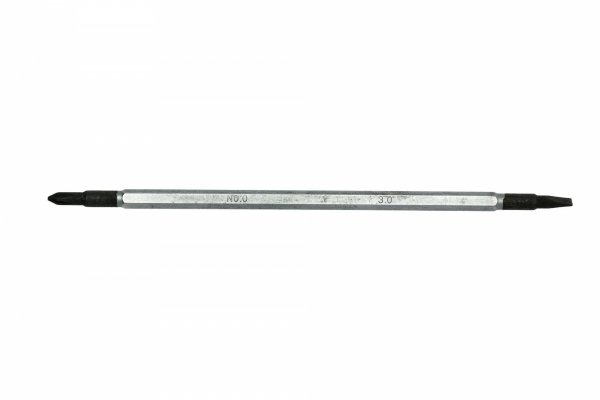 Trzon dwustronny do wkrętaków precyzyjnych płaski 3,0 mm x PH0