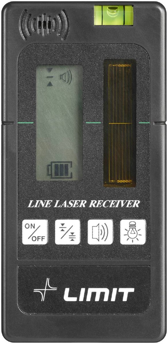 Odbiornik/detektor do lasera krzyżowego Limit z zieloną lub czerwoną wiązką