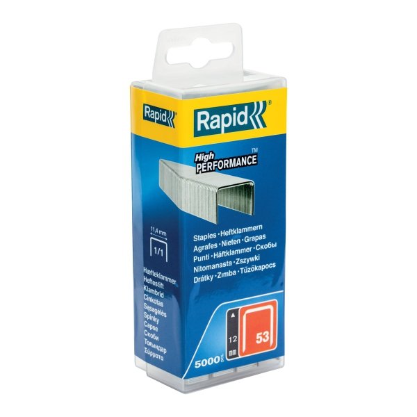 Zszywki Rapid z drutu cienkiego nr 53 (12 mm) - opakowanie 5000 szt.