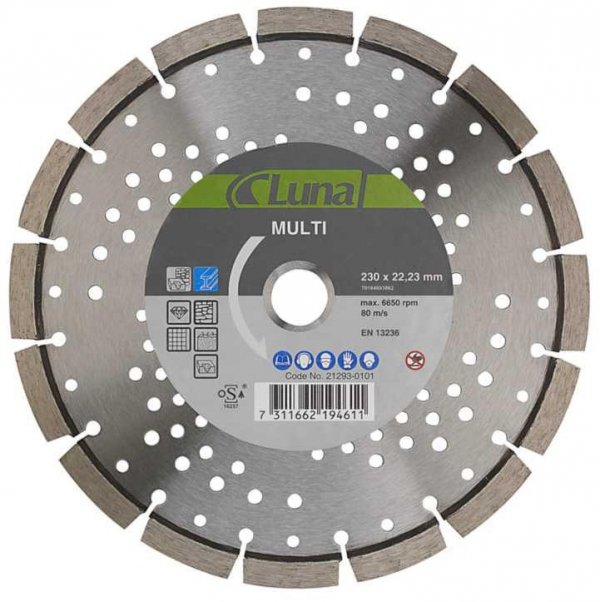 Tarcza tnąca diamentowa Multi 230x2,2x22 mm