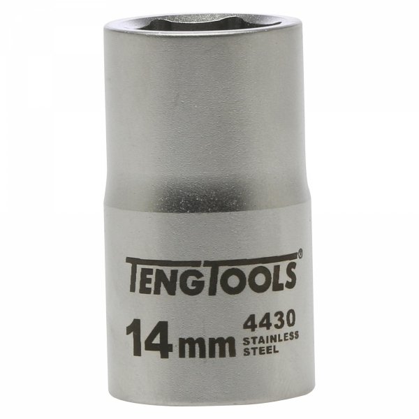 Nasadka 6-kątna nierdzewna z chwytem 1/2&quot; 14 mm