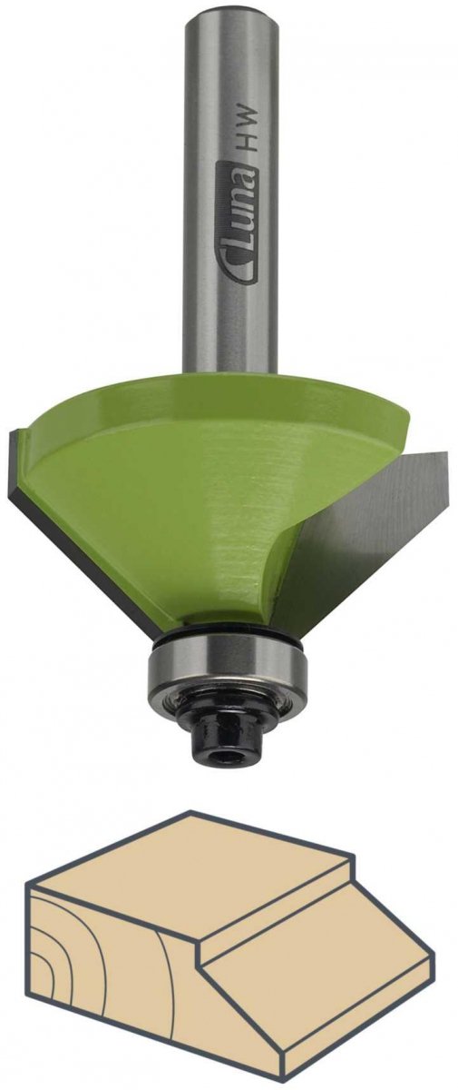 FREZ FAZOWY 36/16.5/55/6mm łożysko dolne 13x5mm kąt fazowy 45o
