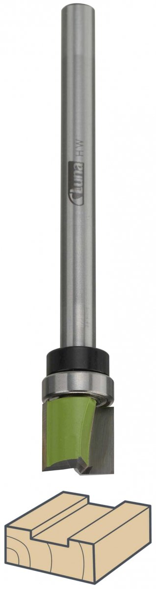 FREZ DO GNIAZD POD ZAMEK 16/15/110/8mm łożysko górne 16x8mm