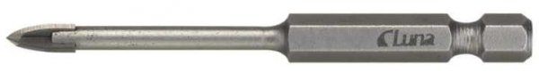 Wiertło do glazury z wierzchołkiem z węglików spiekanych i chwytem sześciokątnym 1/4&quot; 8 mm