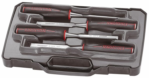 4-elementowy zestaw dłut płaskich 6-25 mm WCS04L