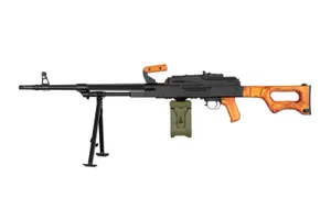 Replika karabinu maszynowego AK-PK z elementami drewnianymi