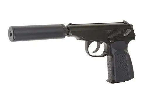 Replika pistoletu MK z tłumikiem - czarna