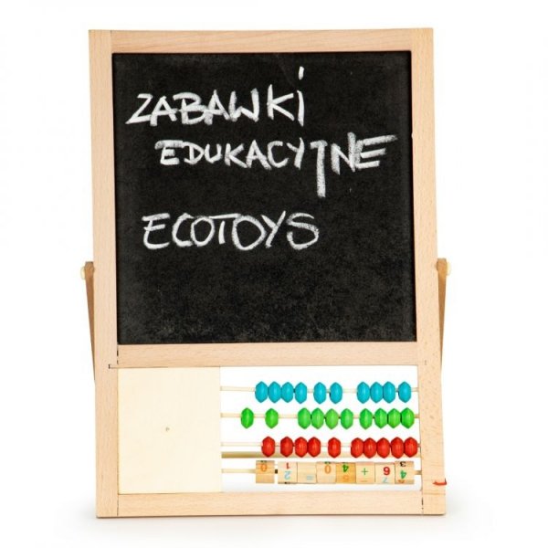 Magnetyczna Tablica edukacyjna z liczydłem + cyfry ECOTOYS