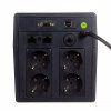 Zasilacz awaryjny UPS Line-Ineractive LED, 1000VA/600W, 2x12V/7Ah, AVR, 4xSCHUKO, USB, RS232, RJ45