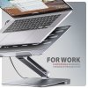 HMC-STND Stojak z wieloportowy hub Aluminiowy 7in1, 5Gbps, do 10-16 cali laptopów, nastawny, 3x USB-A, HDMI 4K/60Hz,