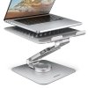 STND-LR Podstawa do laptopów aluminiowa 10-16 regulowane kąty nachylenia, obrót o 360 stopni