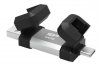 Pendrive C51 64GB USB-A USB-C 120 MB/s srebrny