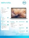 Laptop Dell Pro 14 Plus PB14255/AMD Ryzen 5 220/16GB/512GB SSD Gen4/14.0 FHD+/Radeon 740M/FgrPr&SmtCd/FHD/IR Cam/Mic/WLAN+BT/Bac