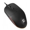 Mysz przewodowa AZORA MB-241 1200 DPI czarna podświetlana