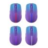 Mysz bezprzewodowa MYSTERY MM-301 RF+BT 1600DPI 6P fioletowa