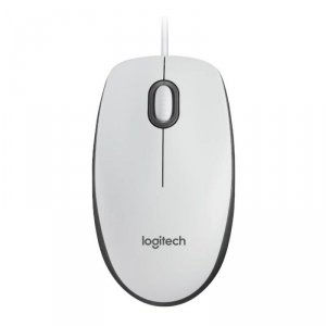 Mysz przewodowa Logitech M100 optyczna biała