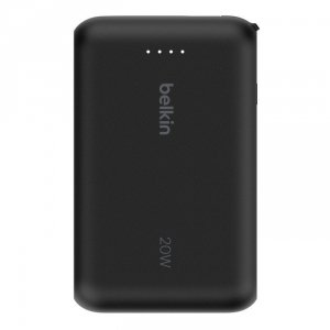 PowerBank BoostCharge 10k mAh 20w wbudowany kabel-C, port-C, czarny