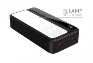 Powerbank P20 LCDPD LAMP 20 000mAh, zintegrowana lampa LED z funkcją latarki