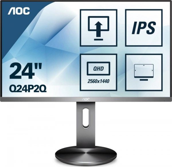 Monitor AOC 23,8&quot; Q24P2Q VGA HDMI DP 4xUSB 3.1 głośniki