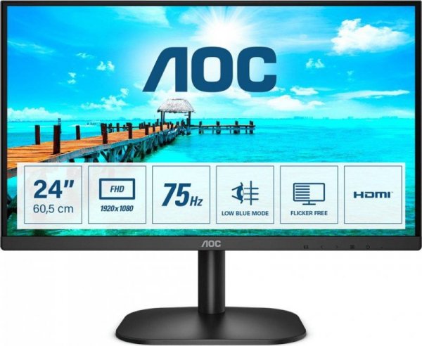 Monitor AOC 23,8&quot; 24B2XHM2 VGA HDMI