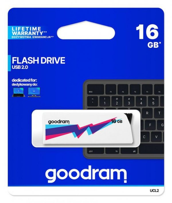Pendrive GOODRAM UCL2 16GB USB 2.0 White