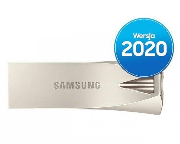 Pendrive Samsung BAR Plus 2020 256GB USB 3.1 Flash Drive 400 MB/s Champaign Silver