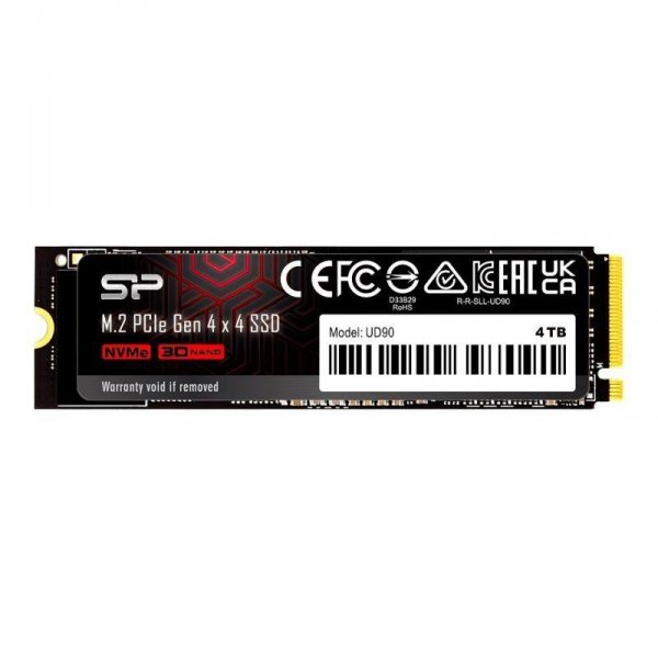 Dysk SSD Silicon Power UD90 4TB M.2 PCIe NVMe Gen4x4 NVMe 1.4 (5000/4800 MB/s)