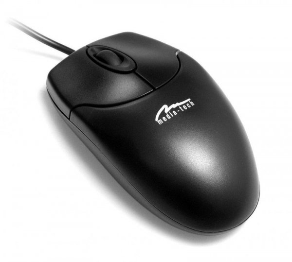 Mysz przewodowa Media-Tech OPTICAL MOUSE MT1075K-PS2 optyczna czarna