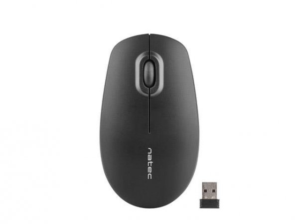 Mysz bezprzewodowa Natec Merlin nano optyczna 2.4GHz 1600 DPI czarna