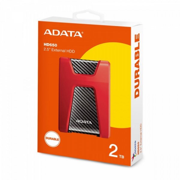 DashDrive Durable HD650 2TB 2.5&#039;&#039; USB3.1 Czerwony