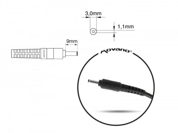 ładowarka/zasilacz 19v 2.1a (3.0x1.1) - Samsung 40W