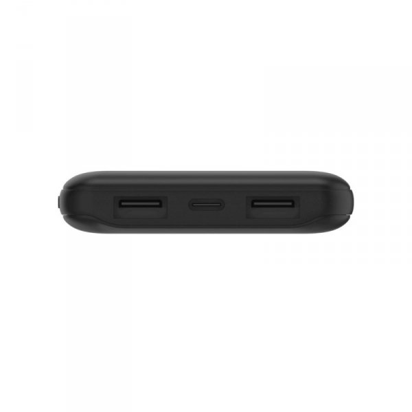 PowerBank 10 000mAh USB A i C 15W czarny