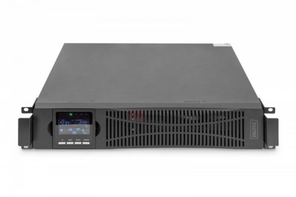 Zasilacz awaryjny UPS Online Rack 19&quot; LCD, 3000VA/3000W, 6x12V/9Ah, 8xC13, 1xC19, USB, RS232, RJ45