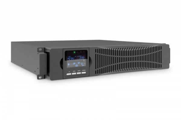 Zasilacz awaryjny UPS Online Rack 19&quot; LCD, 3000VA/3000W, 6x12V/9Ah, 8xC13, 1xC19, USB, RS232, RJ45