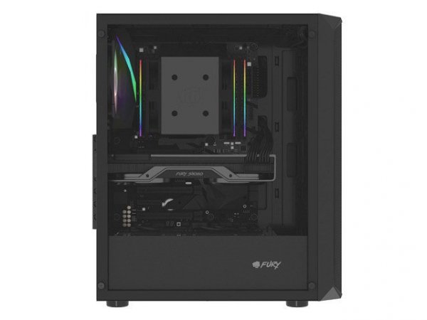Obudowa Fury Shobo SH4 RGB Midi Tower z oknem Czarna